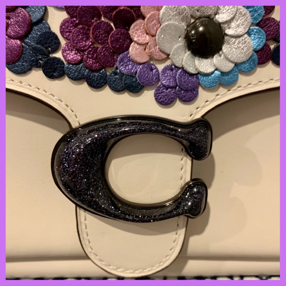 Coach Tabby Chain Clutch with Metallic Sequins NWT - Picture 4 of 13